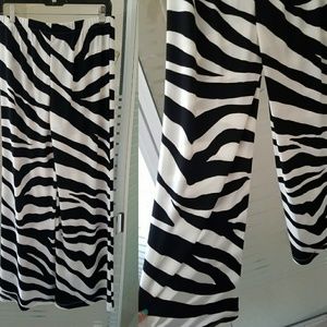 Chicos zebra pants palazzo